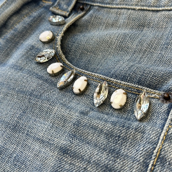 JCrew Embellished denim shorts - Picture 2 of 6